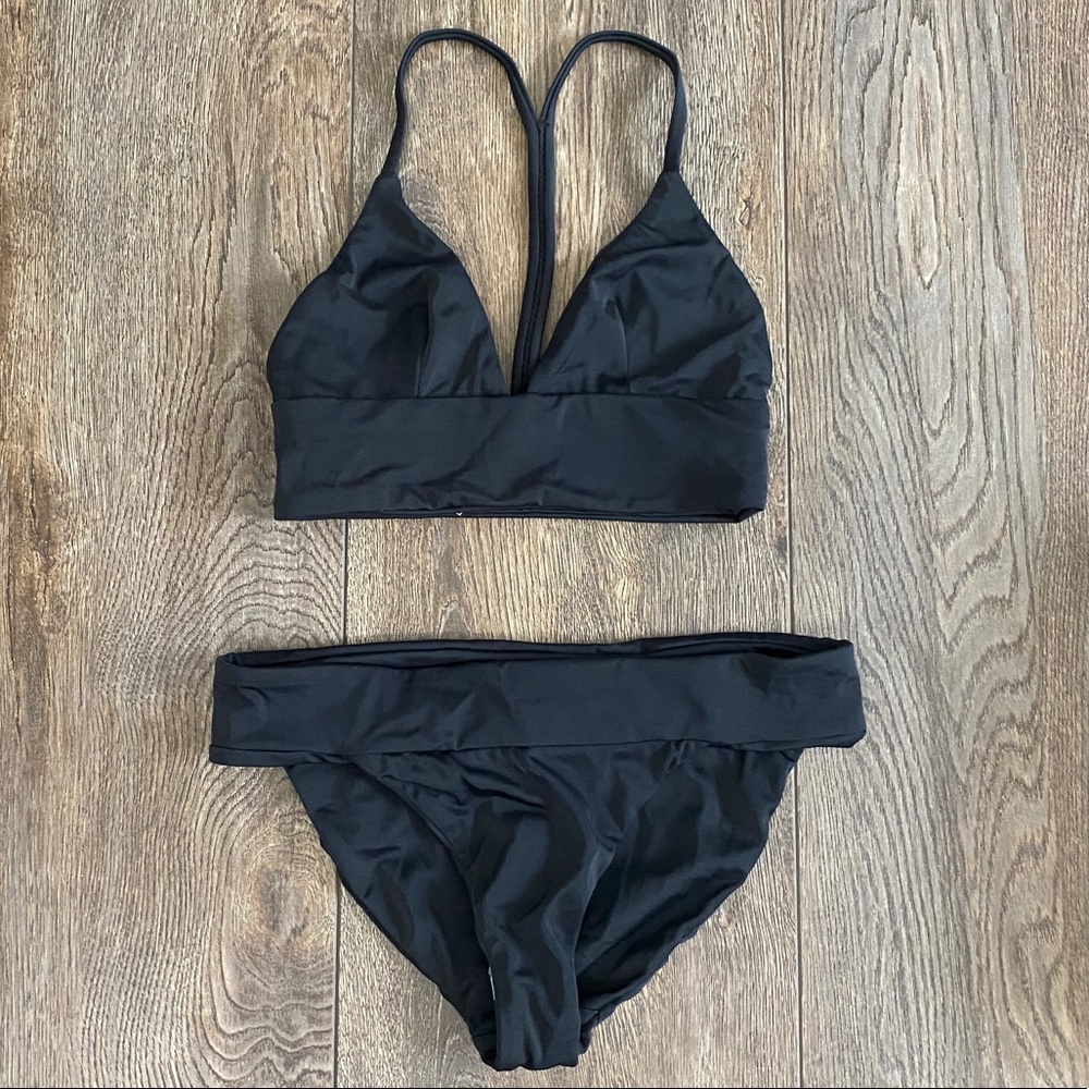 J. Crew Black Swimsuit Set